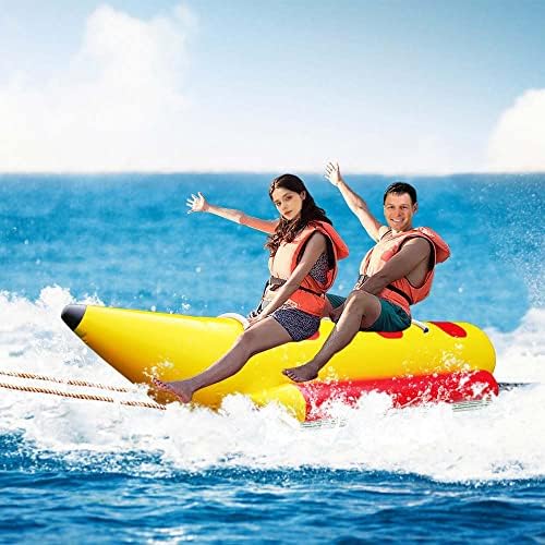 Umbalir 3-Person Towable Tube for Boating， Heavy-Duty Commercial 1.0mm PVC Water Tube Boating Float for Water and Snow Sports