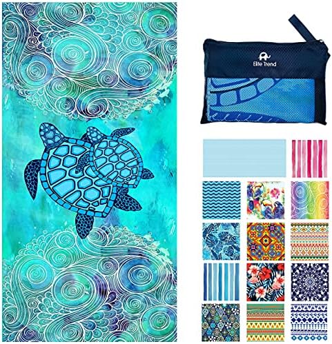 Elite Trend Microfiber Towels - Quick Dry Camping， Sports， Beach， Backpacking， Yoga， Gym， Travel Towel XL 78x35 w/Bag - Soft， Compact， Lightweight