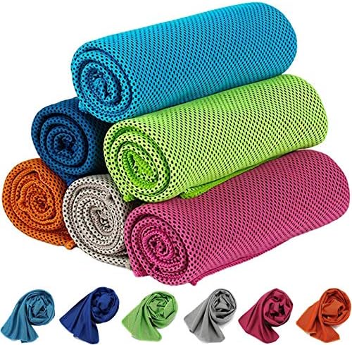 KEAFOLS Cooling Towel Neck Wrap， 40x12’’ Chill Ice Sports Towel Neck Headband Bandana Scarf for Instant Relief Stay Cool with Cold Microfiber Cloth for Yoga，Golf，Gym Fitness， Summer Outdoor Work