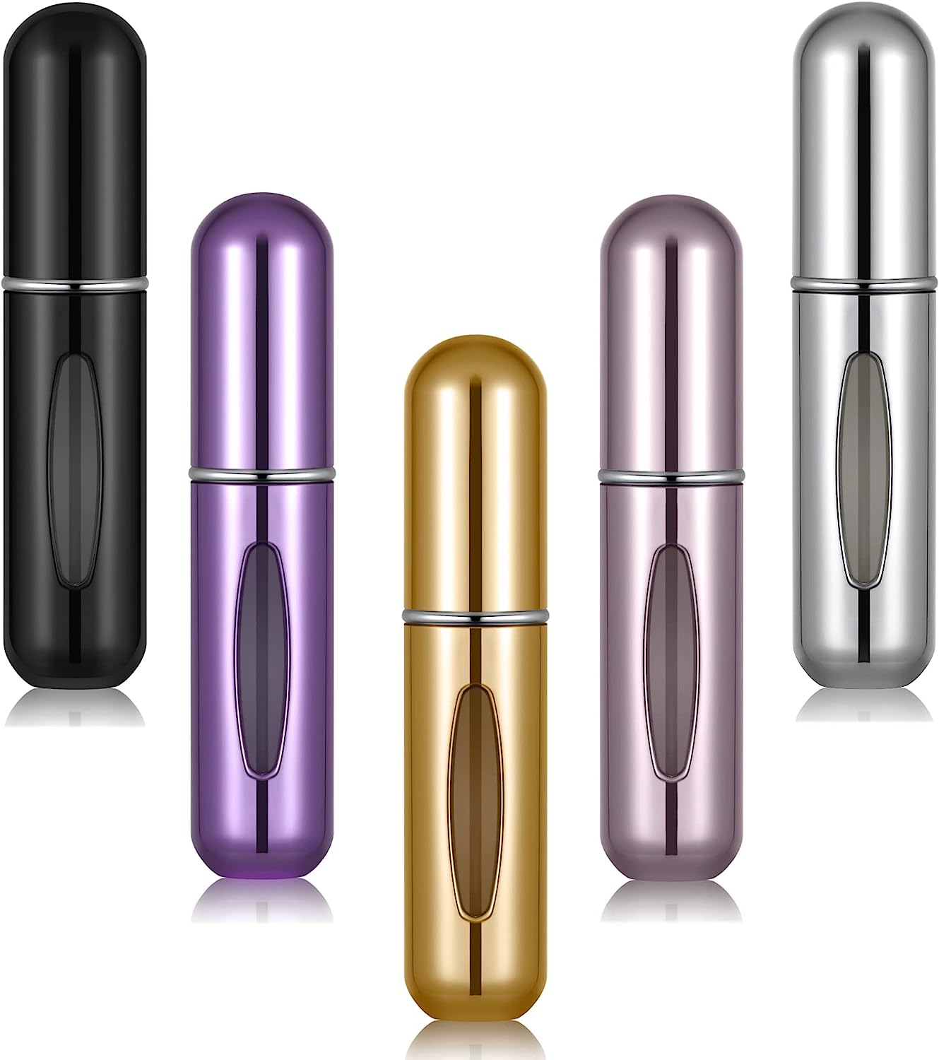 VONOVO Portable Mini Refillable Perfume Atomizer Bottle Atomizer Travel Size Spray Bottles Accessories 5 sets of 5ml/0.2oz