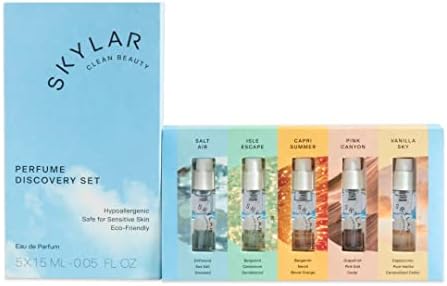Skylar Eau de Parfum New Discovery Set: Clean Perfume Samples for Women and Men - Sample Set， Fragrance Sets Mini Perfumes Hypoallergenic Vegan Fresh (5x1.5mL) (Discovery Set 1)