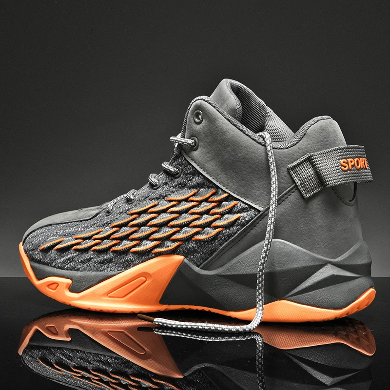 Brand Men's Non-Slip Basketball Shoes Breathable Sports Shoes Comfortable Gym Training Athletic Shoes Boys Basketball Sneakers