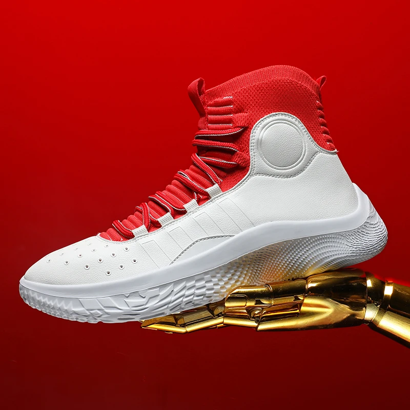 Brand Professional Men's Basketball Shoes Basketball Sneakers Anti-skid High-top Couple Breathable Man Basketball Boots