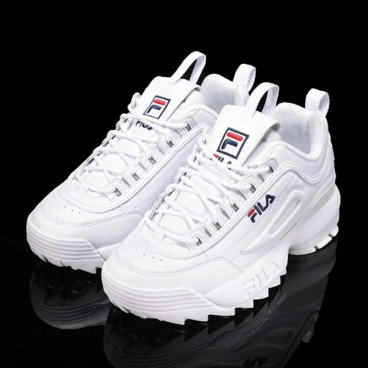 FILA Unisex Disruptor 2 1FM00864-121 White Sneakers (Note: One Size-up)