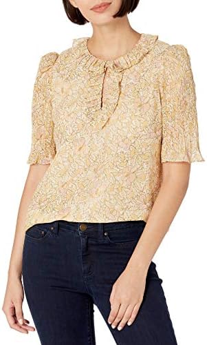 Rebecca Taylor Women’s Short Sleeve Soleil Floral Top