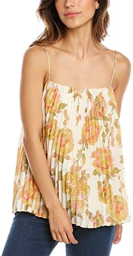 Rebecca Taylor Women’s Wild Peony Pleated Tank