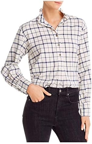 La Vie Rebecca Taylor Long Sleeve Brushed Check Top
