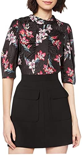 Rebecca Taylor Women’s Short Sleeve Noha Floral Top