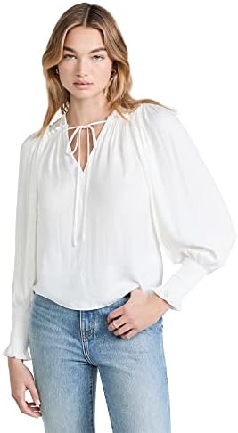 Rebecca Taylor Women’s Sateen Tie Front Top
