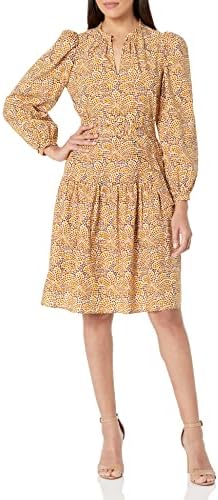 Rebecca Taylor Women’s Speckled Fleur Puff Sleeve Dress