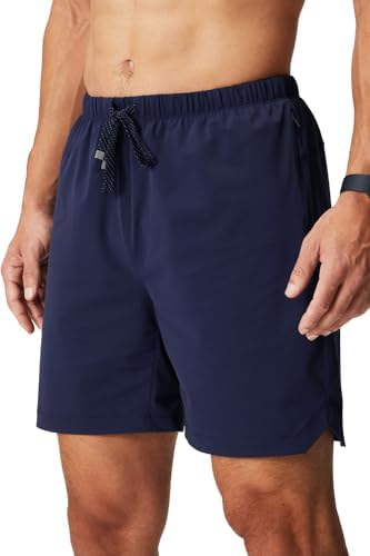 Fabletics Men’s The One Short， Training， Swimming， Lightweight， Quick-Dry， Zip Pocket， Stretch Woven