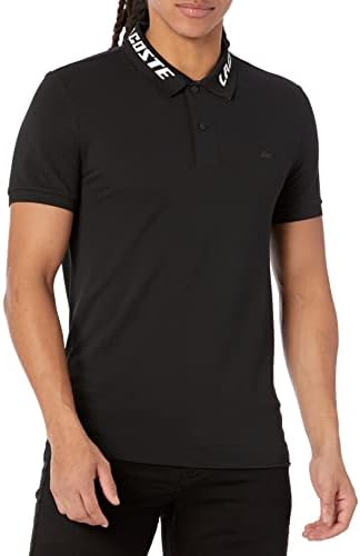 Lacoste Men’s Jacquard Collar Detail Short Sleeve Shirt
