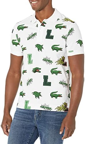 Lacoste Men’s Holiday Regular Fit Crocodile Print Polo