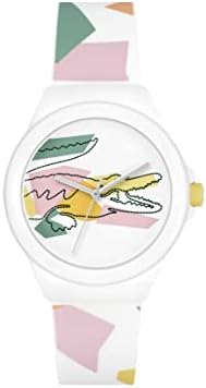 Lacoste Neocroc Women’s Quartz Plastic and Silicone Strap Watch， Color: Multi Color (Model: 2001219)