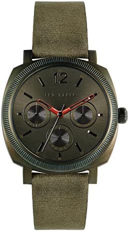 Ted Baker 42 mm Caine Multifunction Leather Strap Watch