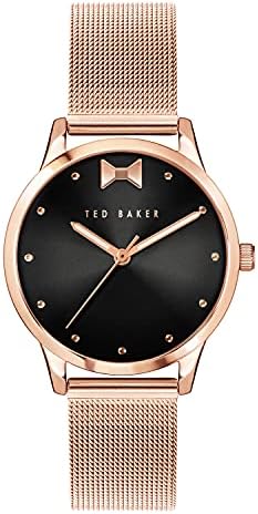 Ted Baker Fitzrovia Bow Women’s Stainless Steel Rose-Gold Mesh Band Watch (Model: BKPFZS121)