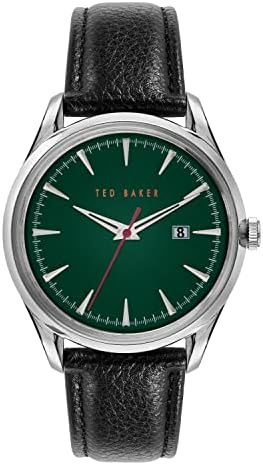 Ted Baker Daquir Black Leather Strap Watch (Model: BKPDQF1189I)