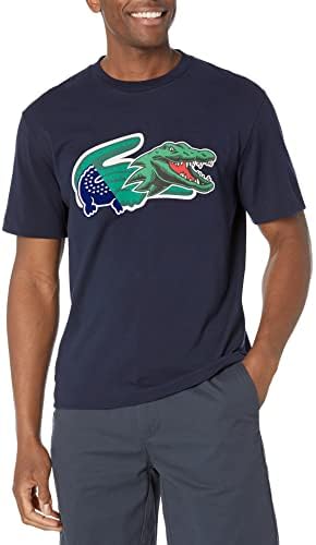 Lacoste Men’s Holiday Relaxed Fit Oversized Crocodile T-Shirt