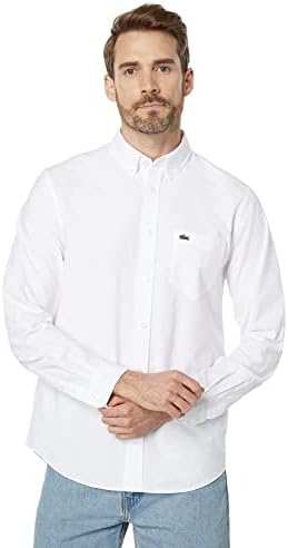 Lacoste Men’s Buttoned Collar Oxford Cotton Shirt