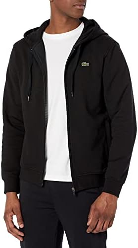Lacoste Men’s Sport Long Sleeve Fleece Full Zip Hoodie Sweatshirt
