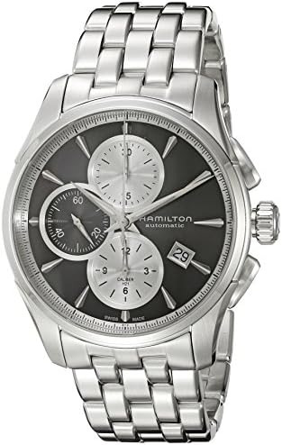 Hamilton Men’s ’Jazzmaster’ Swiss Automatic Stainless Steel Watch， Color:Silver-Toned (Model: H32596181)
