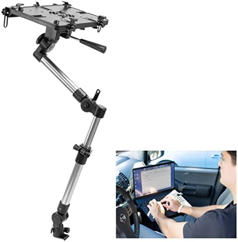 Mount-It! Car Laptop Mount for Commercial and Personal Use Vehicles | Heavy-Duty No Drill Notebook Vehicle Stand for Trucks， Vans and SUVs