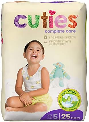 Cuties Complete Care Baby Diapers， Size 5， 25 Count