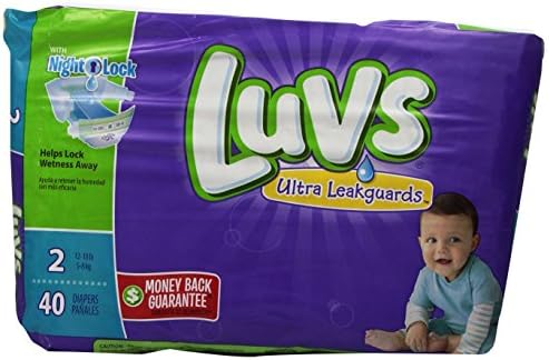 Luvs with Ultra Leak Guards Diapers， Size 2， 40 Count