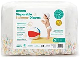 Little Toes Natural Disposable Swimmy Baby Diapers， Small (Pack of 24)