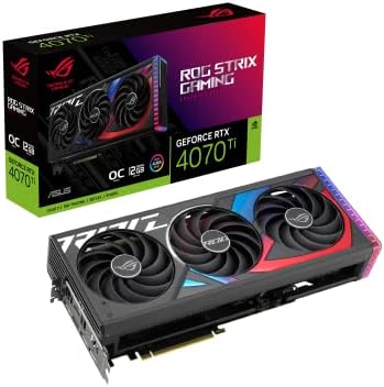 ASUS ROG Strix NVIDIA GeForce RTX™ 4070 Ti OC Edition Gaming Graphics Card (PCIe 4.0， 12GB GDDR6X， HDMI 2.1a， DisplayPort 1.4a)