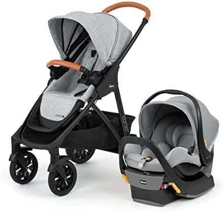 Chicco Corso LE Modular Travel System， Corso LE Stroller with KeyFit 35 Infant Car Seat and Base， Stroller and Car Seat Combo， Infant Travel System | Veranda/Grey