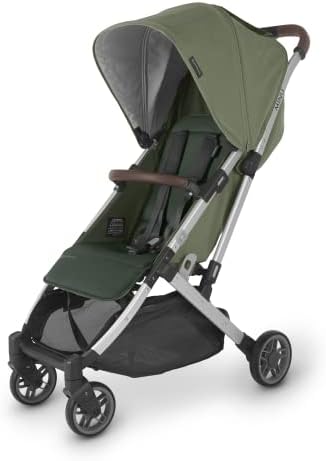 MINU V2 Stroller-Emelia (sage Green/Silver/Chestnut Leather)