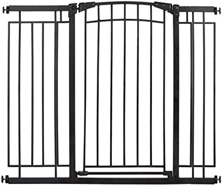 Evenflo Multi-Use Decor Tall Walk-Thru Gate， Black Metal