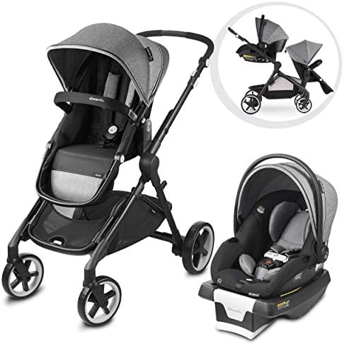 Evenflo Gold Pivot Xpand Travel System Securemax Moonstone， 53112311， 53112311， 53112311， 53112311