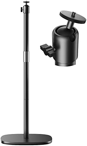 Pokitter Projector Stand， Universal Projector Mount， 360° Rotatable， Height Adjustable， Projector Ceiling Mount Compatible with Video Projector Vlog DVR Camera for Home Office