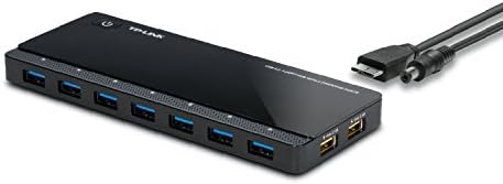 TP-Link Powered USB Hub 3.0 with 7 USB 3.0 Data Ports and 2 Smart Charging USB Ports. Compatible with Windows， Mac， Chrome & Linux OS， with Power On/Off Button， 12V/4A Power Adapter(UH720)