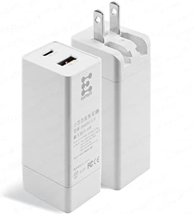USB C Charger [GaN Tech] 65W Dual Port PD Wall Charger 5ft USB C Cable for MacBook， USB C Laptops， iPad Pro， iPhone， Galaxy， Pixel and More