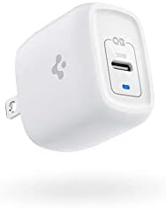Spigen USB C Charger， [GaN Fast] 20W USB-C Power Adapter Type C for Pixel 7a iPhone 14 13 Plus Pro Max iPhone SE 2022 13 12 Mini MagSafe for iPhone Fast Charger Foldable Wall Charger PD Charging