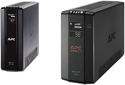APC UPS 1500VA Battery Backup Surge Protector， BR1500G Backup Battery Power Supply with AVR & UPS 1000VA UPS Battery Backup and Surge Protector， BX1000M Backup Battery Power Supply